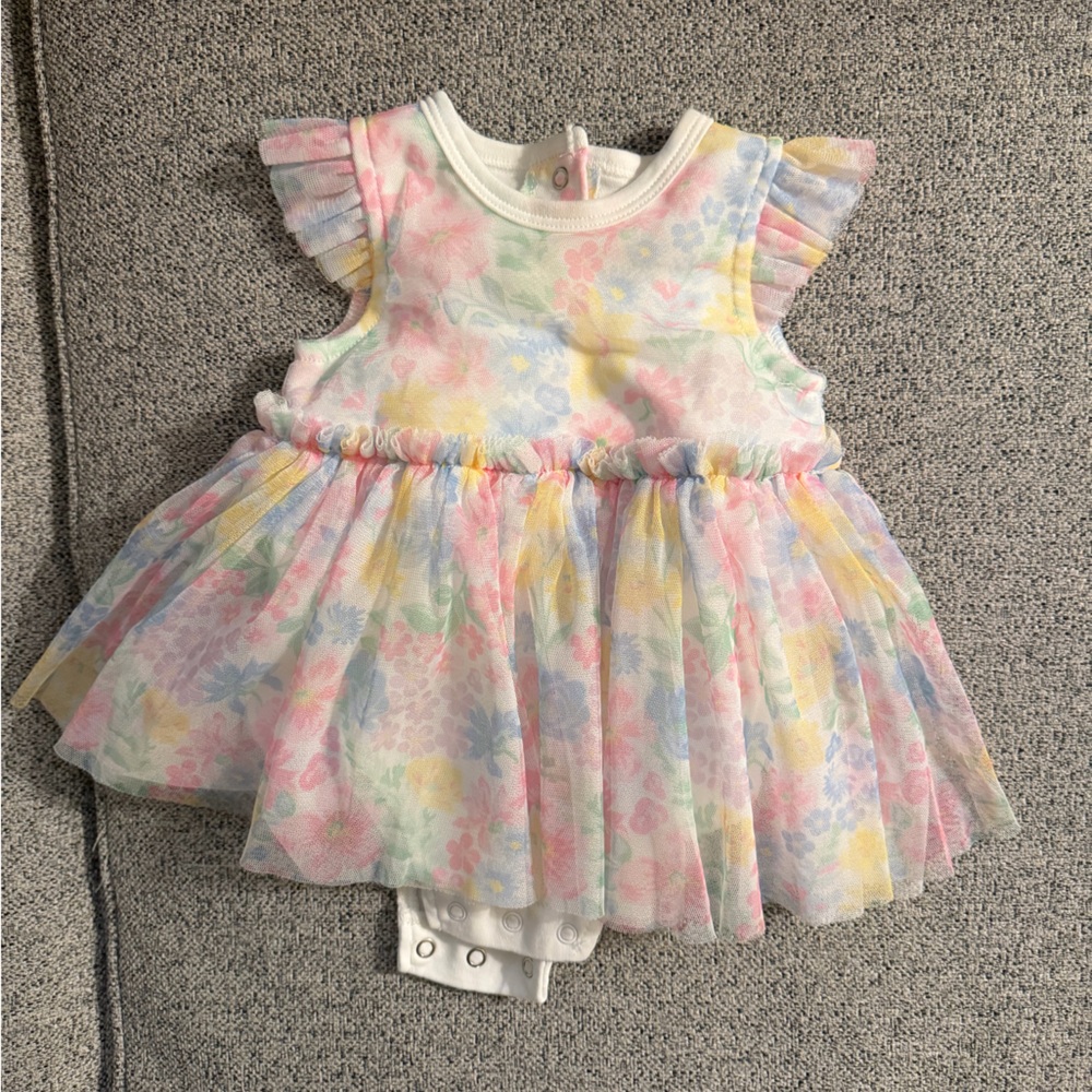 Little Me Soft Pastel Baby Dress